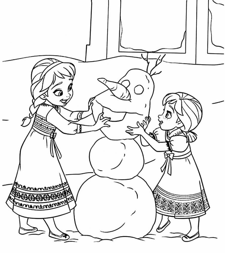 Imprimir Para Colorir E Pintar O Desenho Frozen