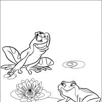 Desenhos para colorir de A Princesa e o sapo