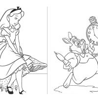 Desenhos para colorir de Alice no país das maravilhas