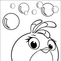 Desenhos para colorir de Angry Birds Stella