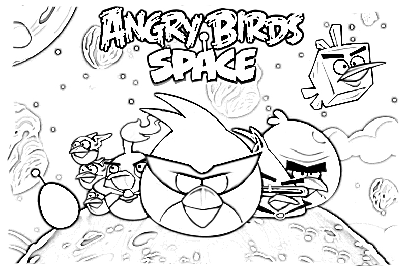 Imprimir desenho Angry Birds