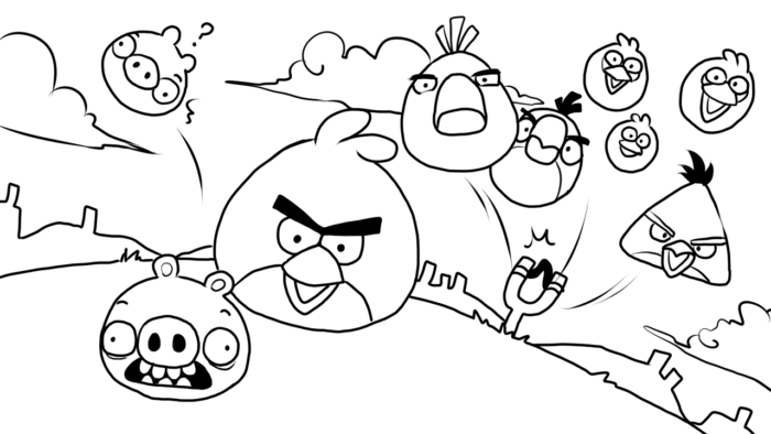 Imprimir desenho Angry Birds