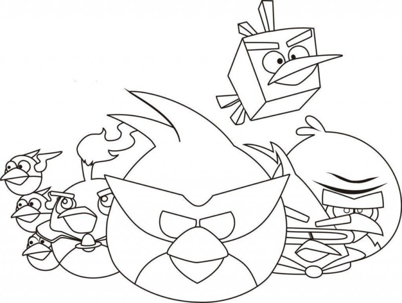 Imprimir desenho Angry Birds