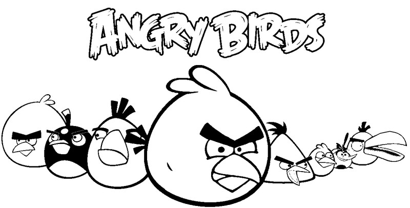 Imprimir desenho Angry Birds