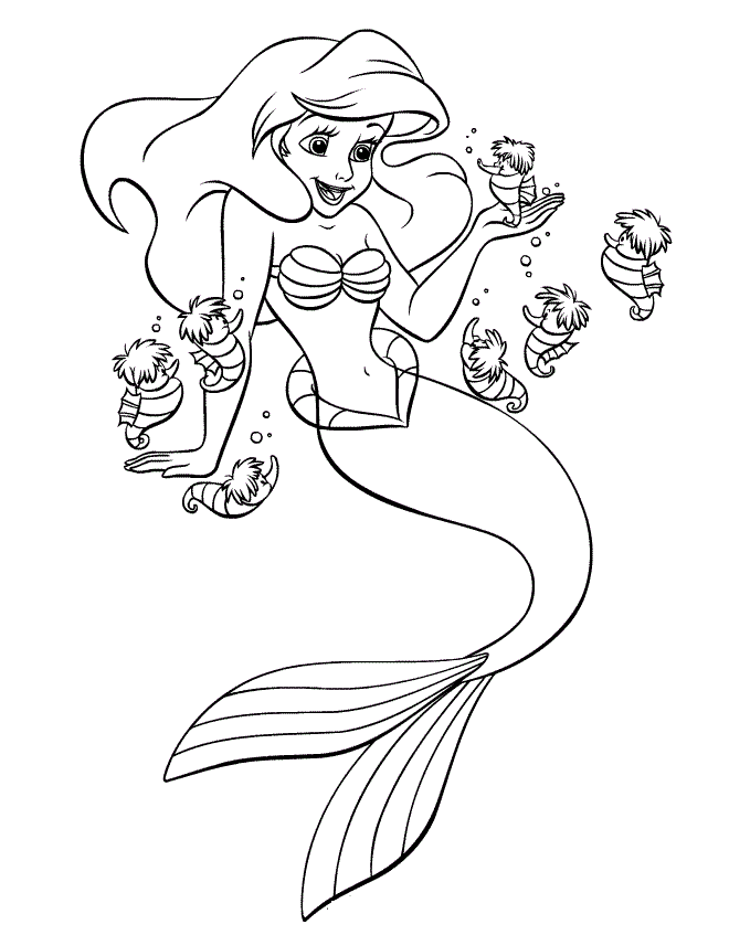 Imprimir desenho Ariel
