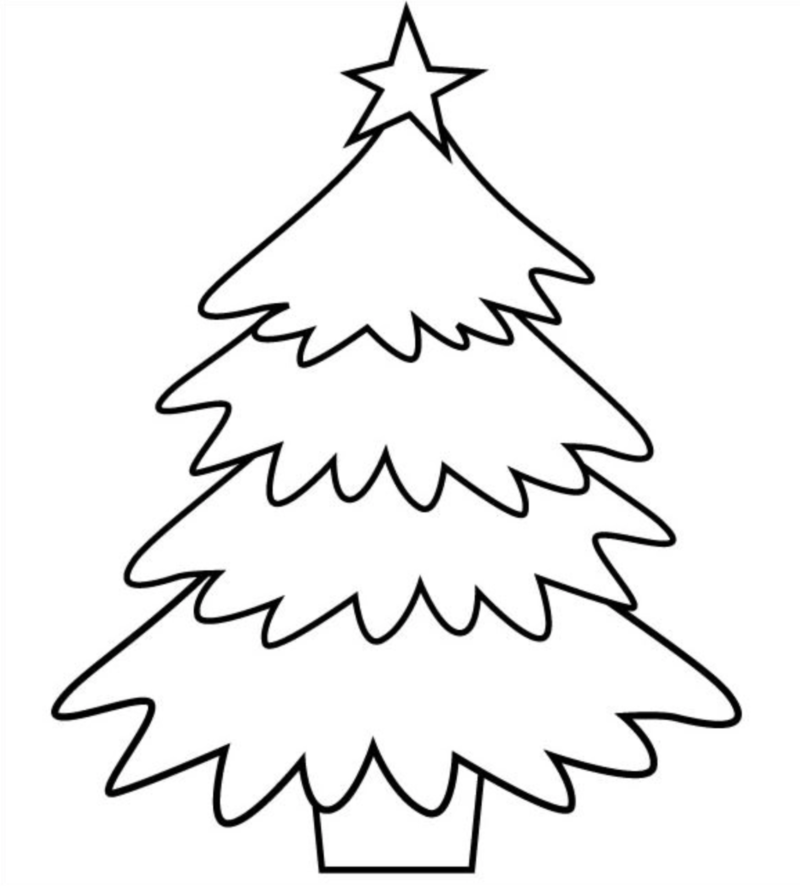 Imprimir desenho Arvore de Natal