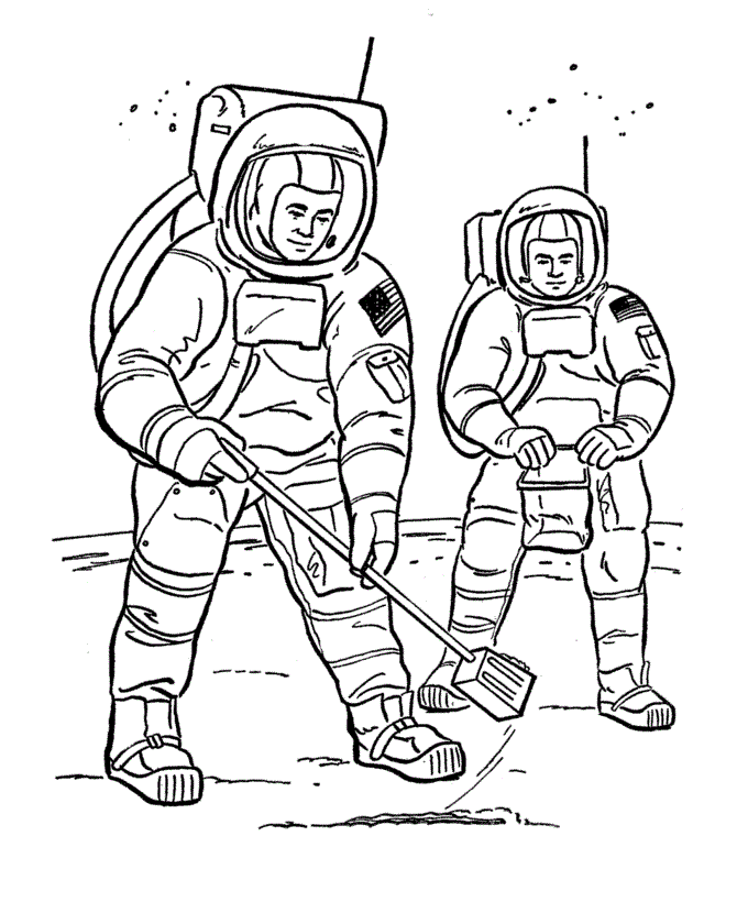 Imprimir desenho Astronautas