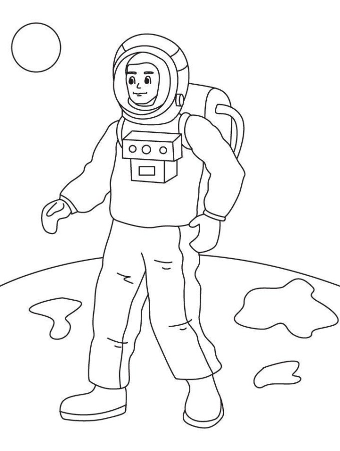 Imprimir desenho Astronautas