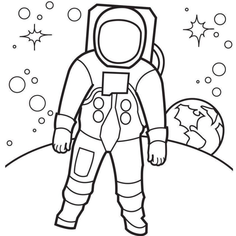 Imprimir desenho Astronautas