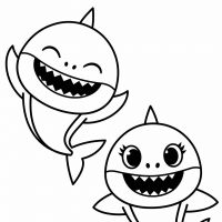 Desenhos para colorir de Baby Shark