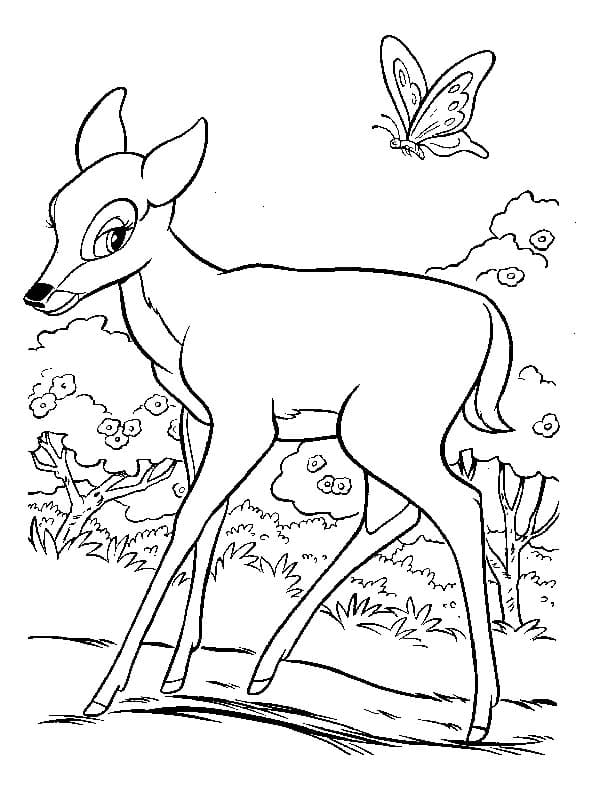 Imprimir desenho Bambi