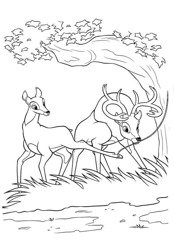 Imprimir desenho Bambi