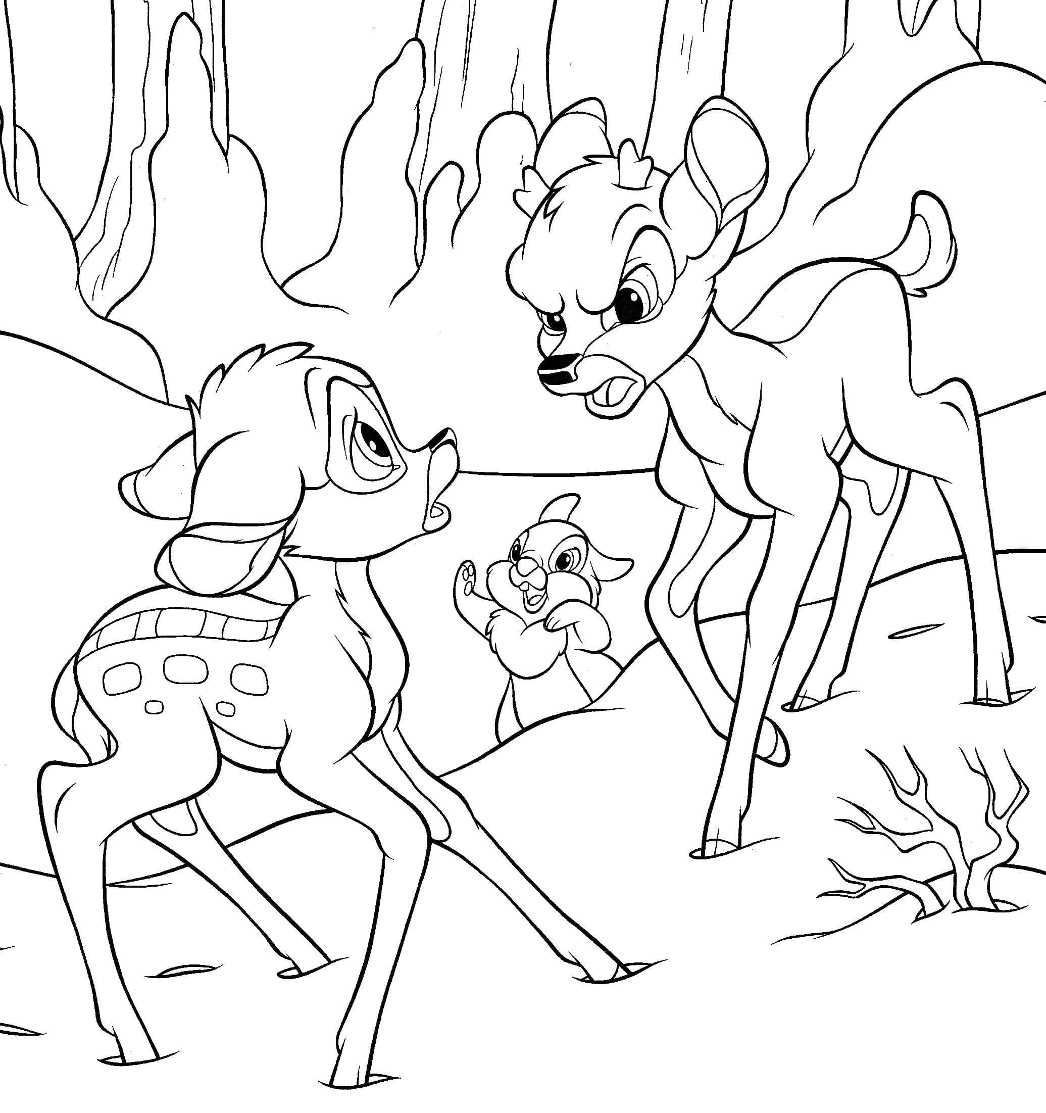 Imprimir desenho Bambi