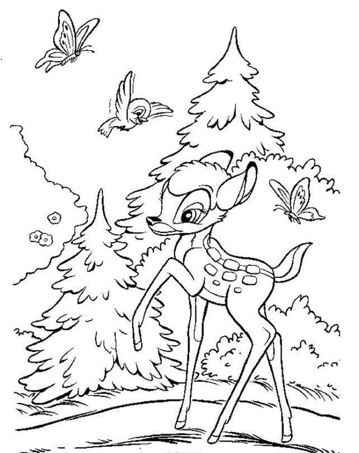 Imprimir desenho Bambi