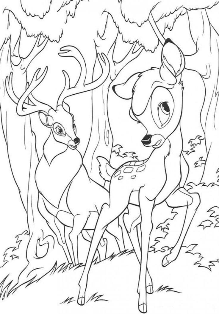 Imprimir desenho Bambi