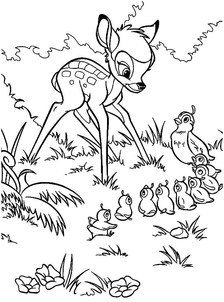 Imprimir desenho Bambi