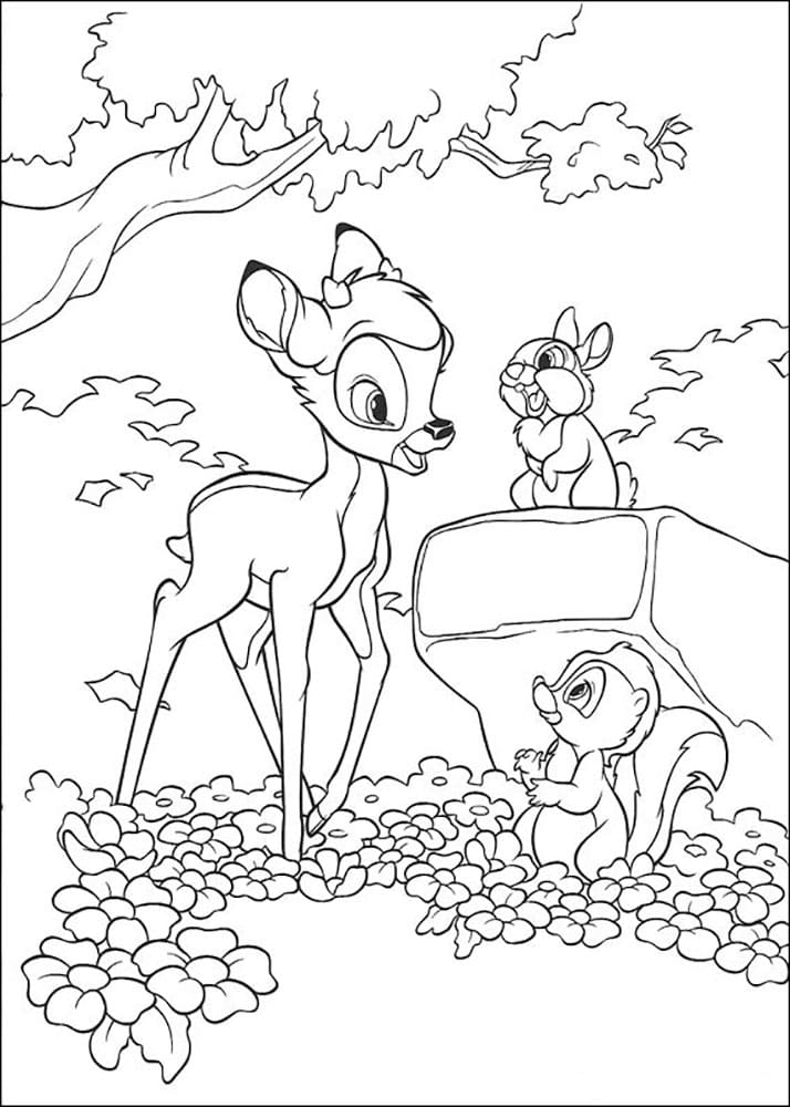 Imprimir desenho Bambi