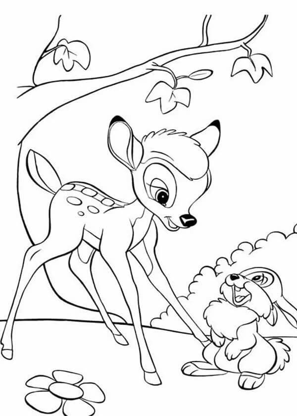 Imprimir desenho Bambi