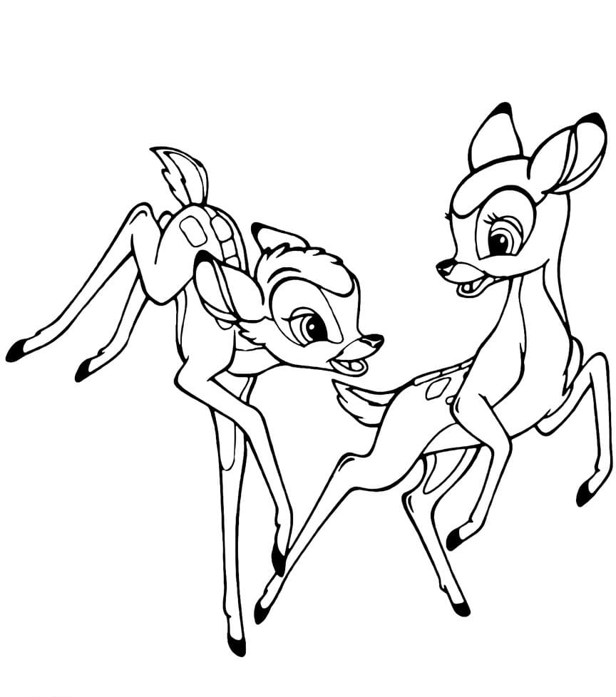 Imprimir desenho Bambi