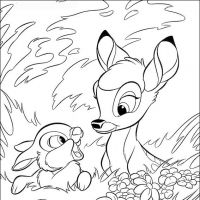 Desenhos para colorir de Bambi