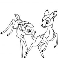 Desenhos para colorir de Bambi