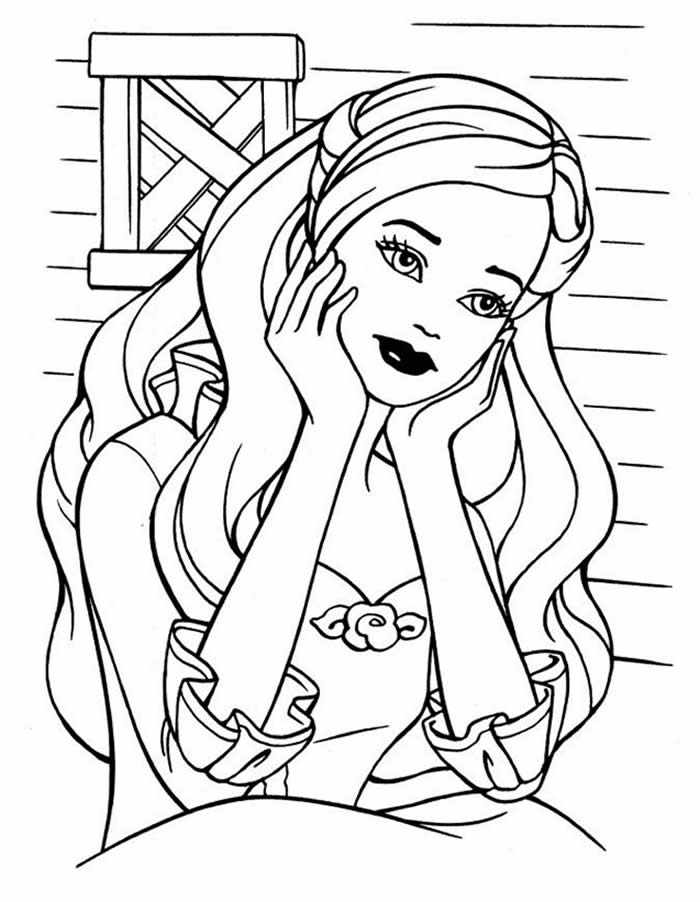 Desenhos da Barbie para Colorir