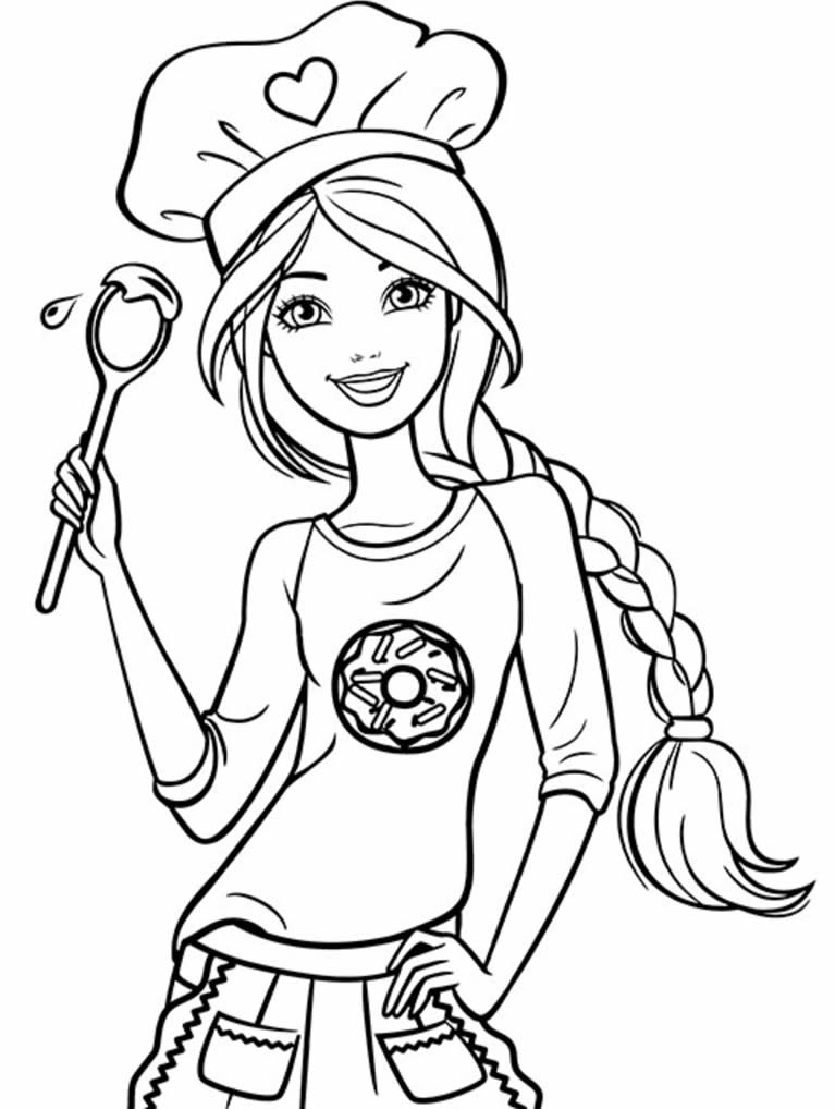 Desenhos para Pintar: Desenhos da Barbie para Colorir Online