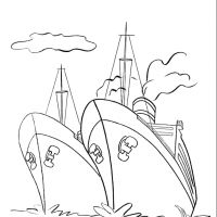 Desenhos para colorir de Barcos