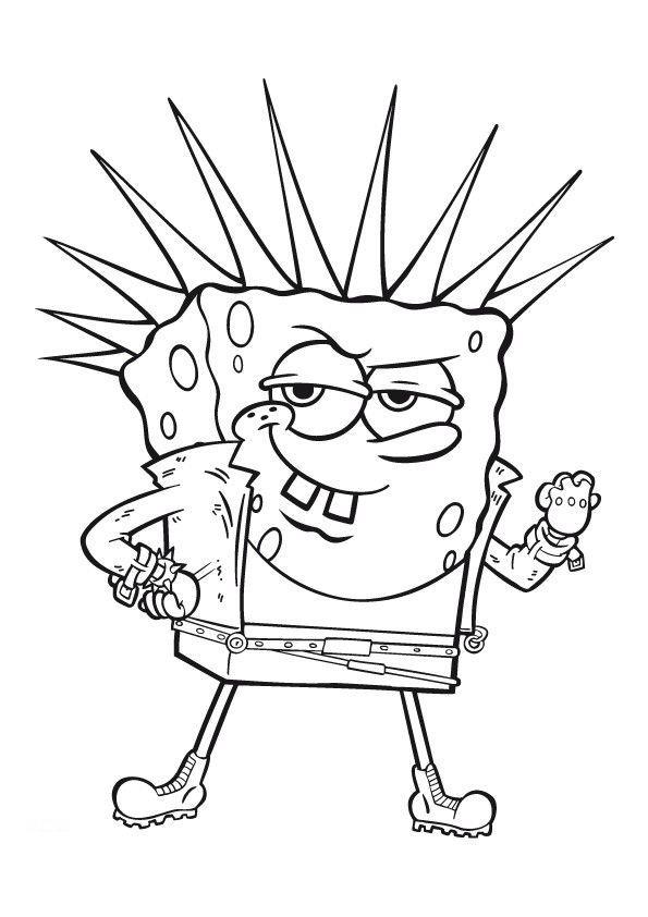 Imprimir desenho Bob Esponja