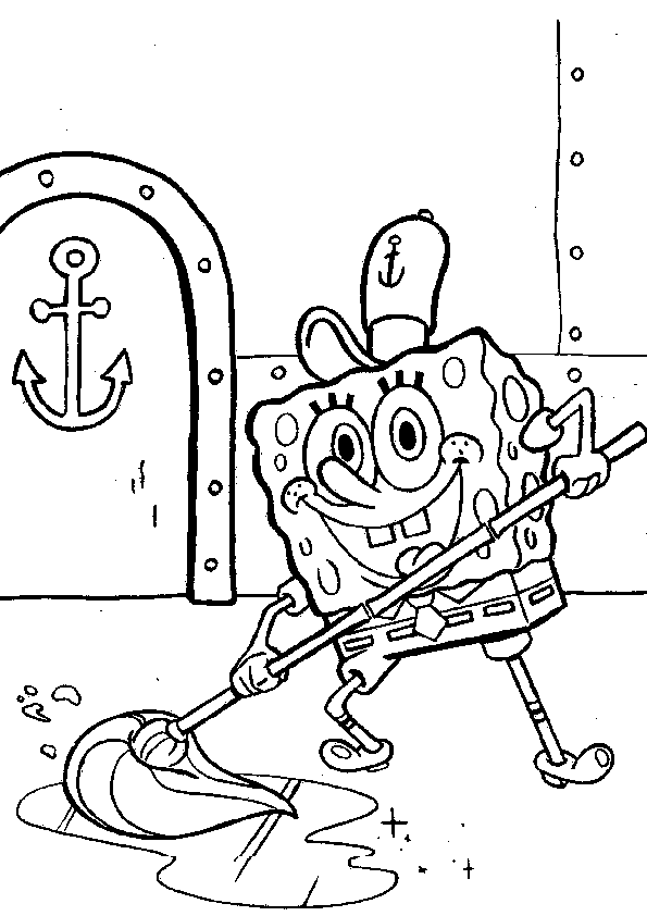 Imprimir desenho Bob Esponja