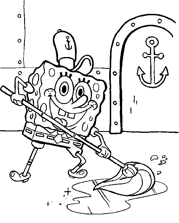 Imprimir desenho Bob Esponja