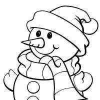 Desenhos para colorir de Bonecos de Neve