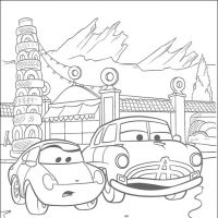 Desenhos para colorir de Carros Filme