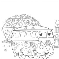 Desenhos para colorir de Carros Filme