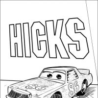 Desenhos para colorir de Carros Filme