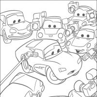 Desenhos para colorir de Carros Filme