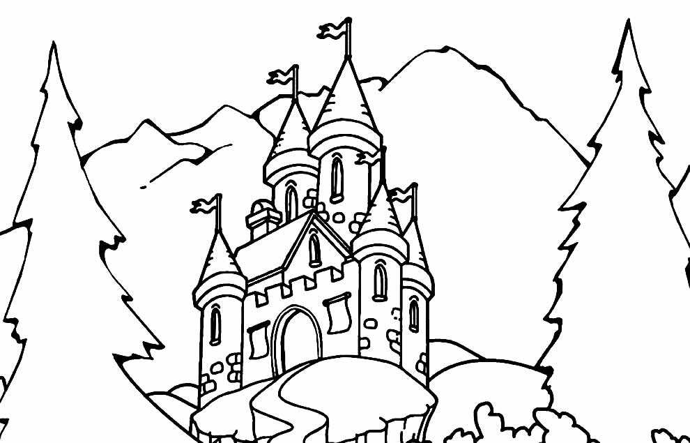 Imprimir desenho Castelos