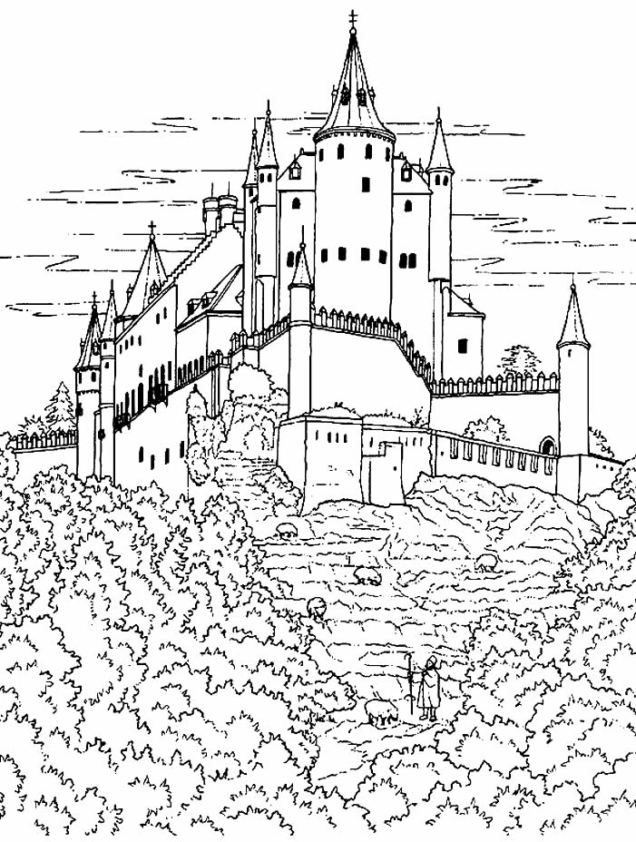 Imprimir desenho Castelos