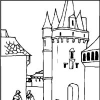 Desenhos para colorir de Castelos