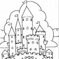 Desenhos para colorir de Castelos