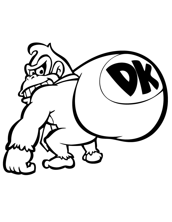 Imprimir desenho Donkey Kong 