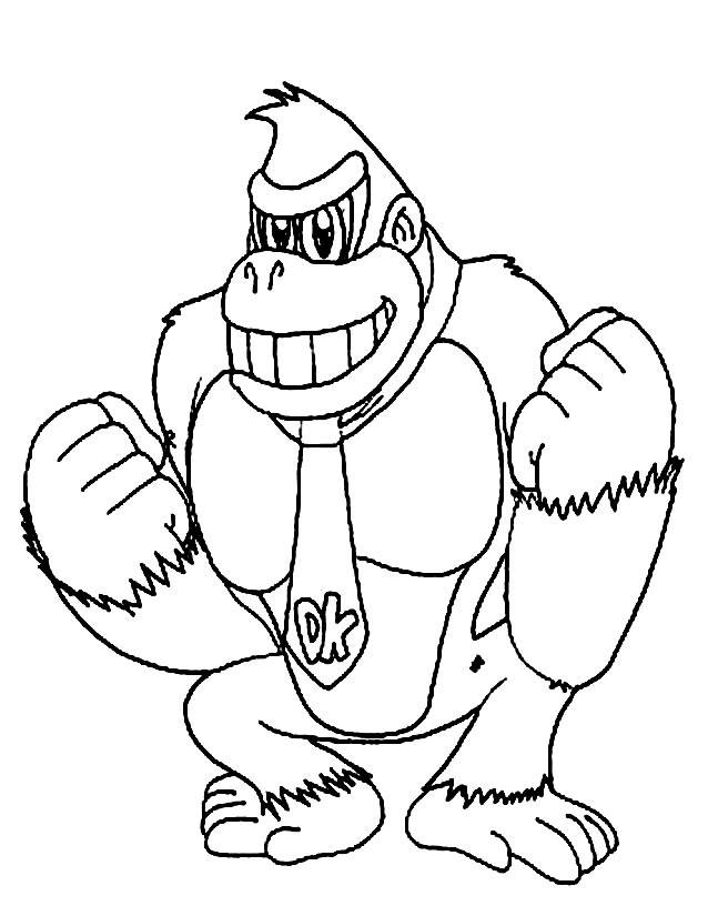 Imprimir desenho Donkey Kong 