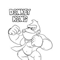 Desenhos para colorir de Donkey Kong 