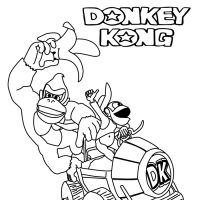 Desenhos para colorir de Donkey Kong 