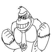 Desenhos para colorir de Donkey Kong 