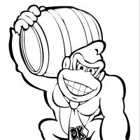 Desenhos para colorir de Donkey Kong 