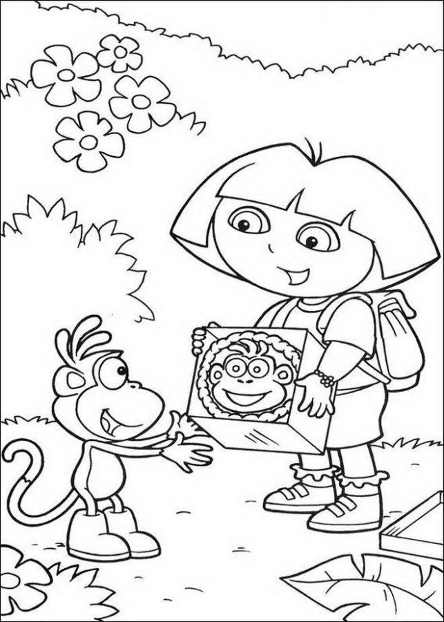 Imprimir desenho Dora Aventureira