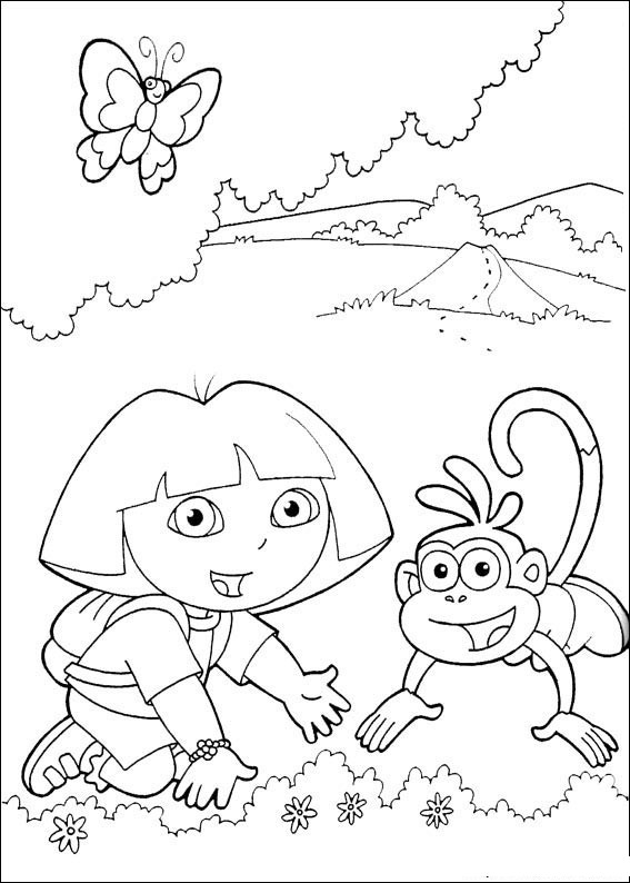 Imprimir desenho Dora Aventureira