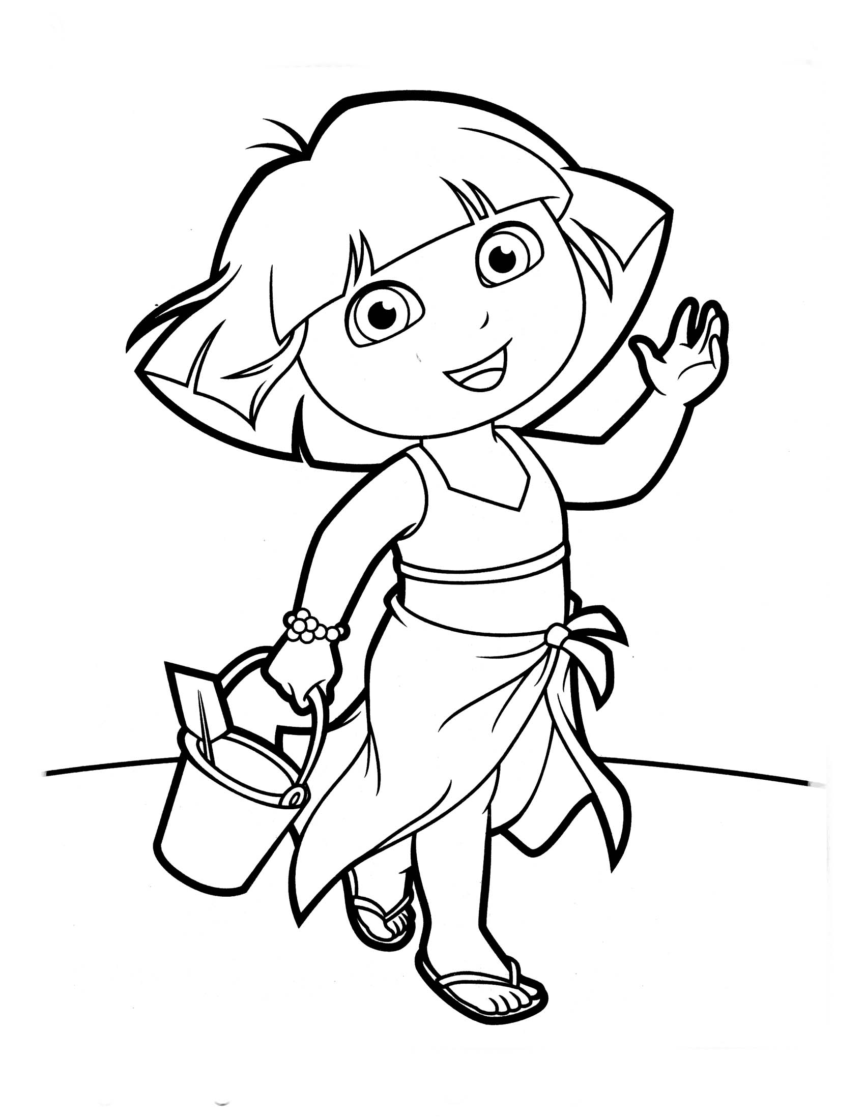 Imprimir desenho Dora Aventureira