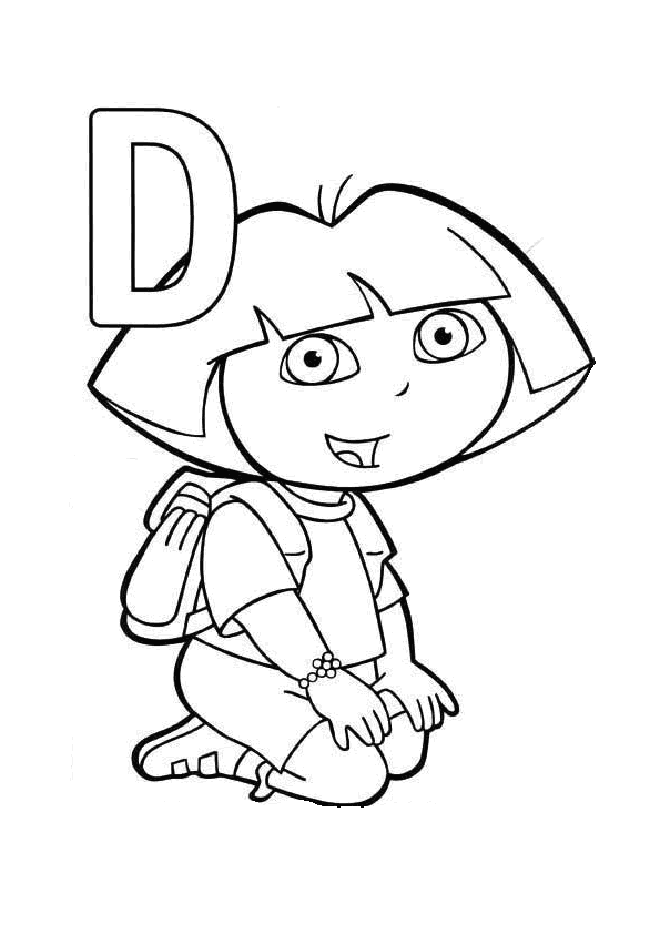 Imprimir desenho Dora Aventureira